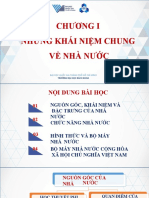 Chương I Những Khái Niệm Chung Về Nhà Nước