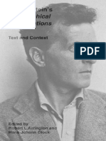 Wittgenstein's Philosophical Investigations - Text and Context