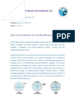 Coordenadas geográficas: latitud y longitud