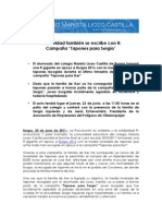 Nota de Prensa - Solidadaridad También Se Escribe Con R - 22 - 6 - 2011