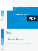 Windows Socket: Course: COMP6120 - Network Programming Year: 2016