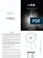 Alto-falante Coaxial Club CB 525V3-MANUAL