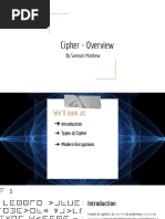 Cipher - Overview: by Samson Matthew