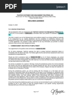 Contract of Employment Regularization Template | PDF | Working Time ...