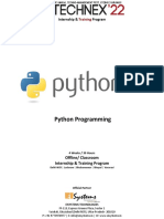 Python Programming: Internship & Program