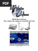 Bill Redirect Software How Redirect The Weight of A Serial RS-232 Scale