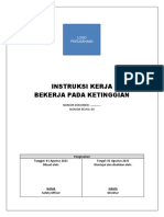 Instruksi Kerja (SOP) Bekerja Pada Ketinggiaan 