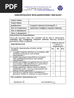 14 Sample Demonstration With Questioning Checklist Css Ncii