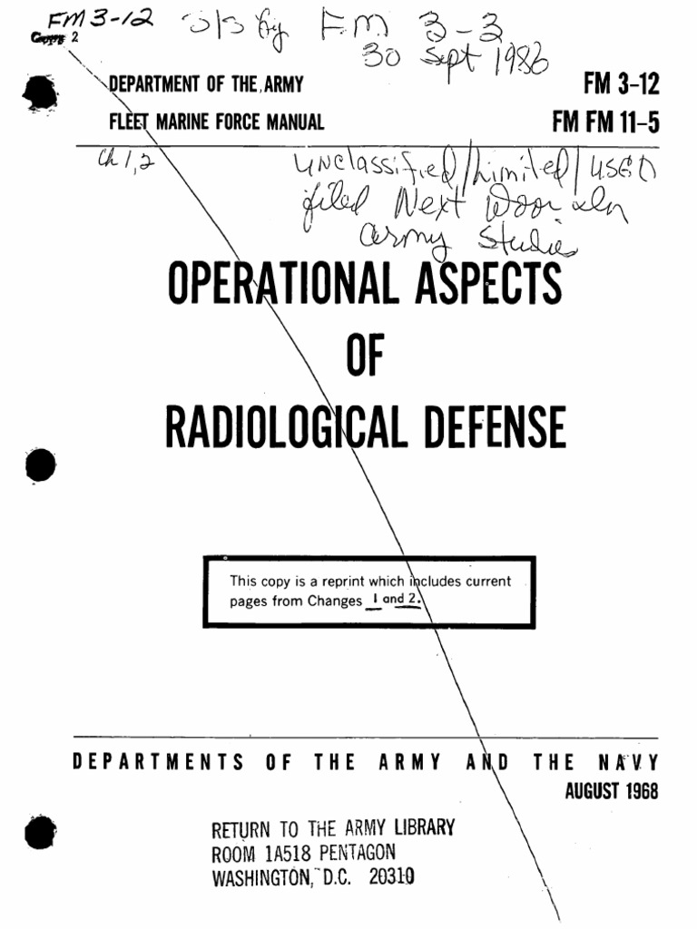 FM 3-12 | PDF | Radioactive Contamination | Ionizing Radiation
