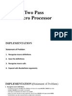 Two Pass Macro Processor Implementation