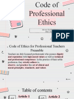 Code of Ethics For Professional Teachers