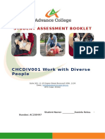 Student Assessment Booklet: CHCDIV001 Work With Diverse People