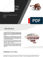 Theoretical Foundation - Crime: Introduction To Criminal Justice System BBLE 3043