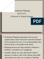 Production Planning MAN 6511 Professor S. Selcuk Erenguc
