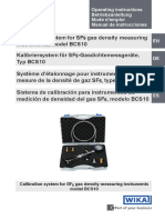 WIKA BCS-10 GDM Calibration