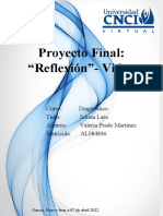 Proyecto Final Reflexion Video