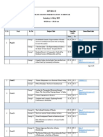 DIP 2021-22 - Presentation Schedule & Zoom Links