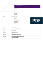 TNPSC GROUP 1 Syllabus PRELIMS