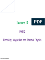 PH112 Electricity, Magnetism and Thermal Physics