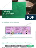 Training Document - Delivery & Discussion