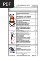 Checklist de Inspeção Pré-uso EPIs