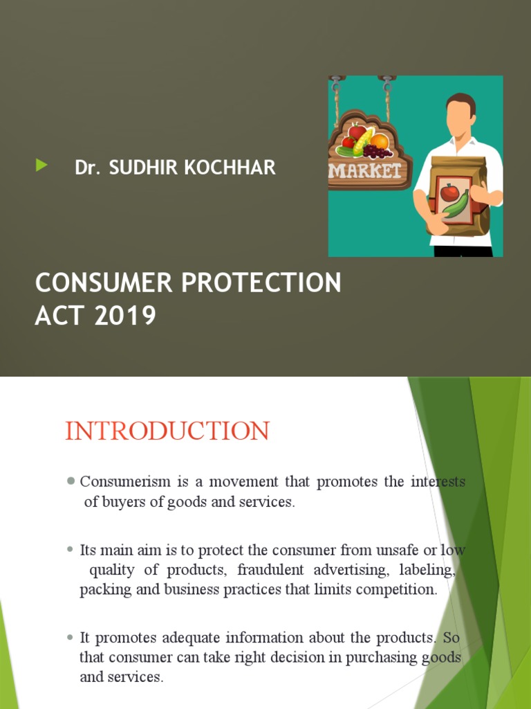 Consumer Protection Act 2019 Overview | PDF | Consumer Protection ...