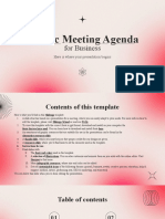 Classic Meeting Agenda For Business