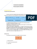 Bearing Capacity Shallow Foundation