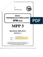Bahasa Melayu K2 Trial SPM Terengganu 2020