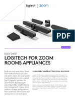 Logitech For Zoom Rooms Appliances: Data Sheet