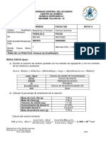 Formato Informe Síntesis de (Co (NH3) 6) Cl3