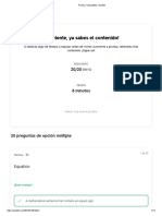 ¡Excelente, Ya Sabes El Contenido!: 20 Preguntas de Opción Múltiple