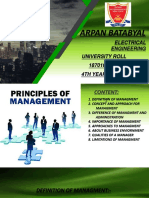 Arpan Batabyal 18701619073 Principals of Managment