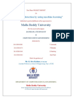 Malla Reddy University: "Leaf Diseases Detection by Using Machine Learning"