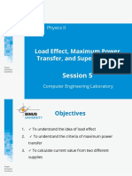 Load Effect, Maximum Power Transfer, and Superposition: Session 5