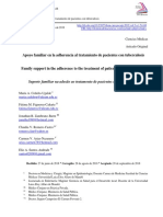 Apoyo Familiar en La Adherencia Al Tratamiento de Pacientes Con Tuberculosis