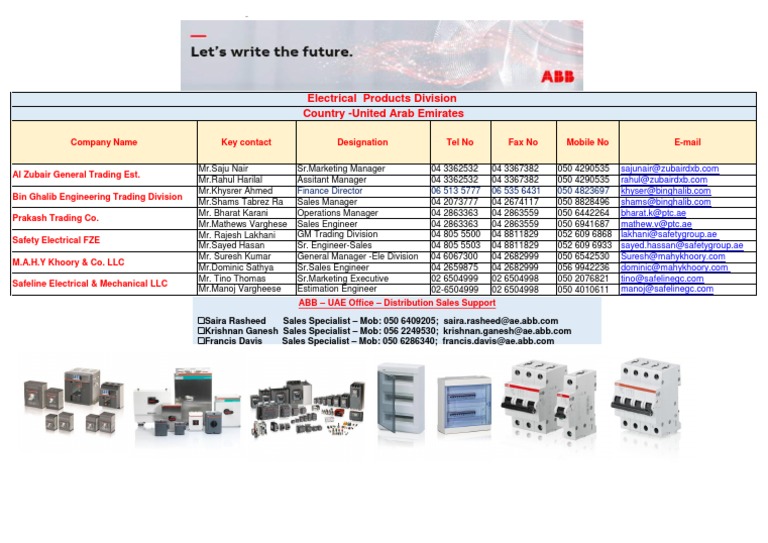 ABB Distributors PDF