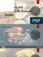Vitamins and Minerals in Human Health