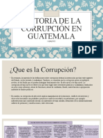 Historia de La Corrupción en Guatemala