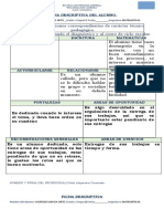 Ficha Descriptiva de Alumno No Promovido