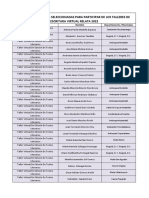 Listado Seleccionados Talleres Virtuales 2022