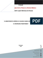 Erro anestésico e responsabilidade do cirurgião