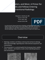 Needle, Wire, and Catheter Guide for IR Residents