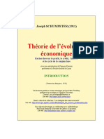 1- Schumpeter - Théorie de l'Évolution Économique