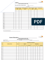 Formatos para Reporte de Tutores y Pupilos Avances en Tutoria