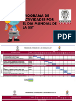 Programa de Actividades Por El Dia Mundial de SST