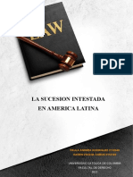 La Sucesion Intestada en America Latina: Universidad Catolica de Colombia Facultal de Derecho 2021