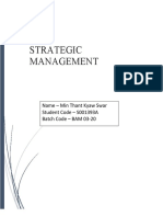 Min Thant Kyaw Swar Strategic Management S001393A