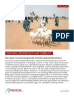 Natural Resources and Conflict: Why Natural Resource Management Is Conflict Management by Definition