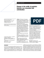 Changes in Profile of Paediatric Intensive Care Associated With Centralisation